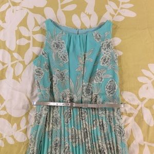 Jessica Howard aqua floral maxi dress